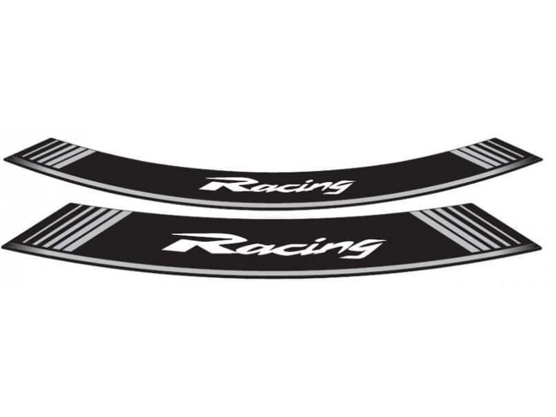 Rim strip PUIG RACING 5531P argintiu set of 8 rim strips