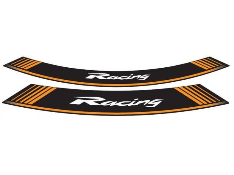 Rim strip PUIG RACING 5531T portocaliu set of 8 rim strips