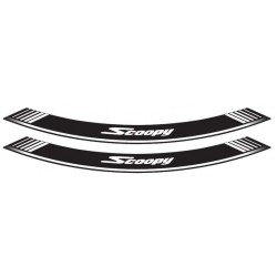 Rim strip PUIG SCOOPY 5559P argintiu set of 8 rim strips Rim strip PUIG SCOOPY 5559P argintiu set of 8 rim strips