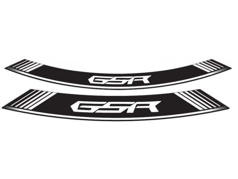 Rim strip PUIG GSR 5989B white set of 8 rim strips