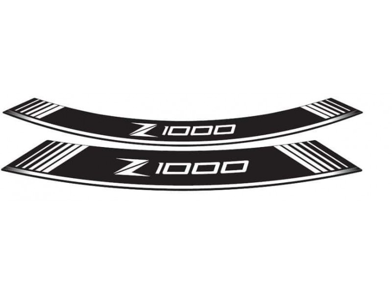 Rim strip PUIG Z1000 7590B white set of 8 rim strips