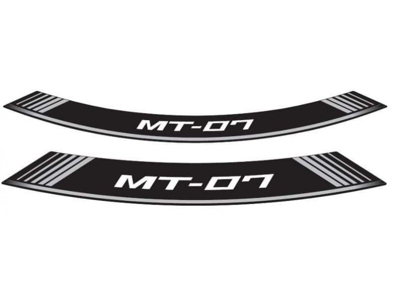 Rim strip PUIG MT-07 9136P argintiu set of 8 rim strips