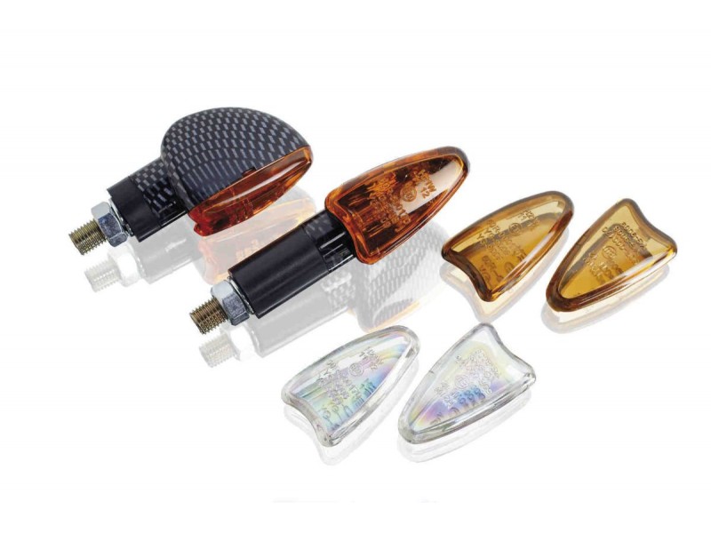 Turn signals PUIG STAR 2548C carbon look short, homologated Turn signals PUIG STAR 2548C carbon look short, homologated