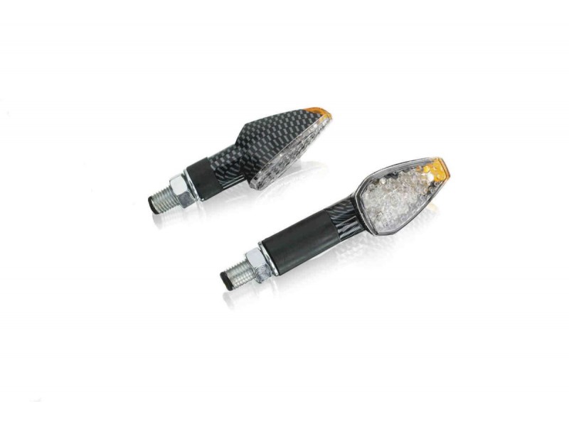 Turn signals PUIG PEAK 4493C carbon look short, homologated Turn signals PUIG PEAK 4493C carbon look short, homologated