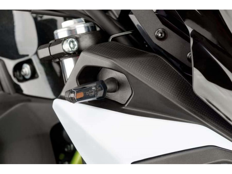 Turn signals PUIG STICK 9317N Negru front, homologated