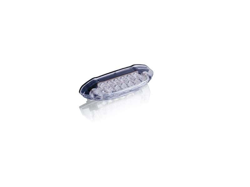 Brake rear light PUIG SHARK (80 x 20 mm) 4605W clear lens with license light