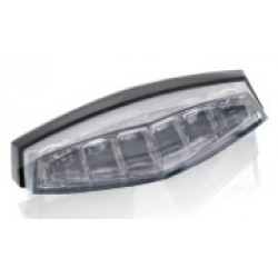 Brake rear light PUIG (85 x 20 mm) 6073W clear lens with license light Brake rear light PUIG (85 x 20 mm) 6073W clear lens with license light