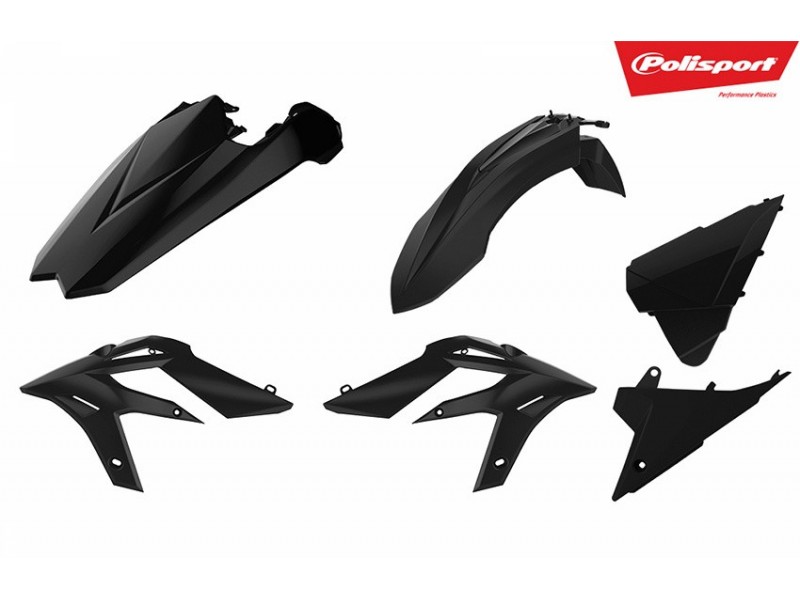 Kit plastice POLISPORT 90786 Negru