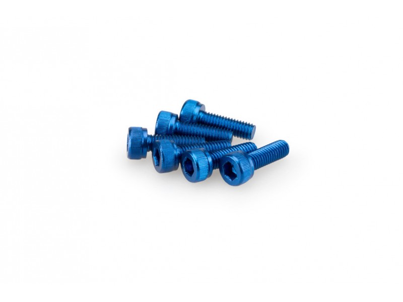 Screws PUIG ANODIZED 0146A Albastru M5 x 15mm (6pcs) Screws PUIG ANODIZED 0146A Albastru M5 x 15mm (6pcs)