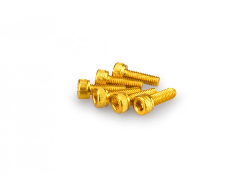 Screws PUIG ANODIZED 0146G galben M5 x 15mm (6pcs) Screws PUIG ANODIZED 0146G galben M5 x 15mm (6pcs)