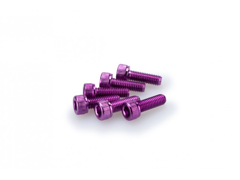 Screws PUIG ANODIZED 0146L violet M5 x 15mm (6pcs)