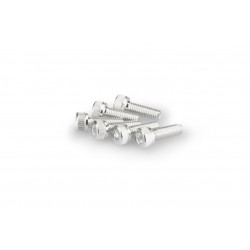 Screws PUIG ANODIZED 0146P argintiu M5 x 15mm (6pcs) Screws PUIG ANODIZED 0146P argintiu M5 x 15mm (6pcs)