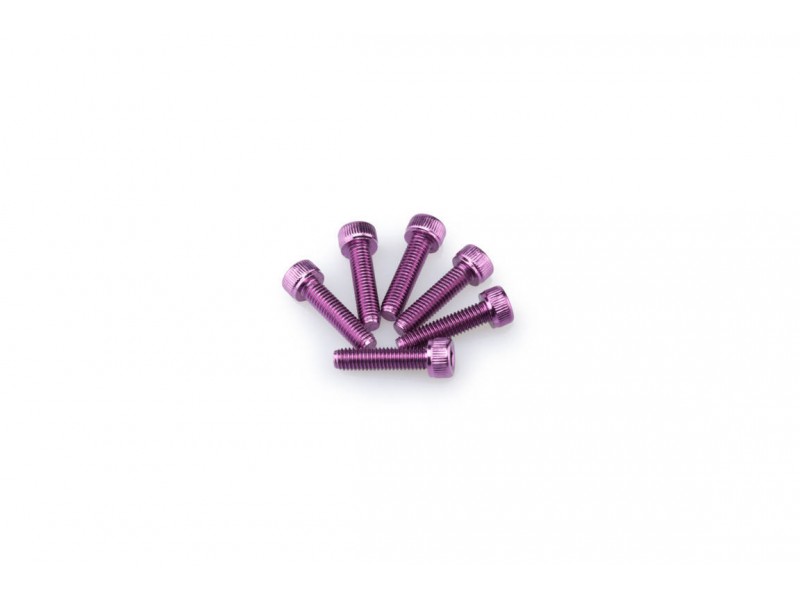 Screws PUIG ANODIZED 0147L violet M5 x 20mm (6pcs)