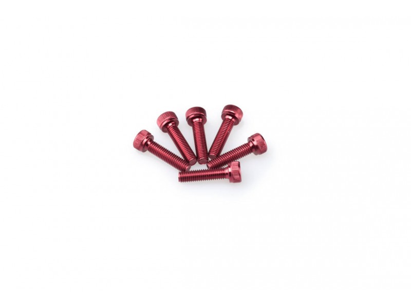Screws PUIG ANODIZED 0147R Rosu M5 x 20mm (6pcs) Screws PUIG ANODIZED 0147R Rosu M5 x 20mm (6pcs)