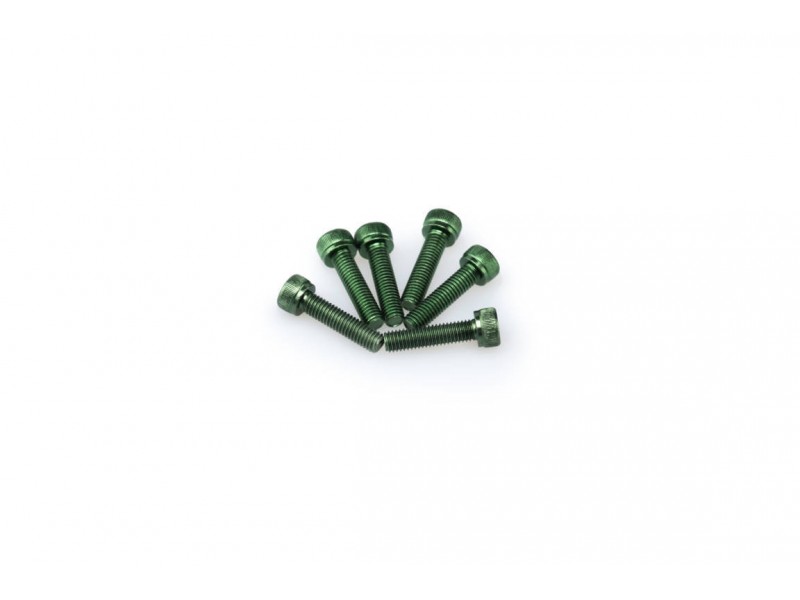 Screws PUIG ANODIZED 0147V verde M5 x 20mm (6pcs)