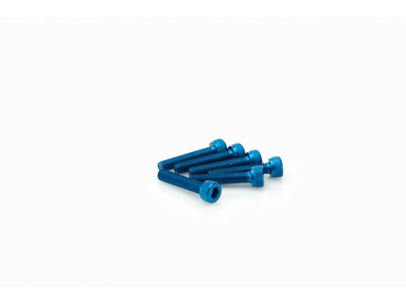 Screws PUIG ANODIZED 0185A Albastru M5 x 25mm (6pcs)