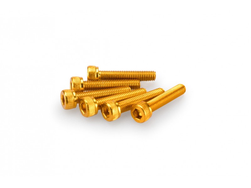 Screws PUIG ANODIZED 0185G galben M5 x 25mm (6pcs)