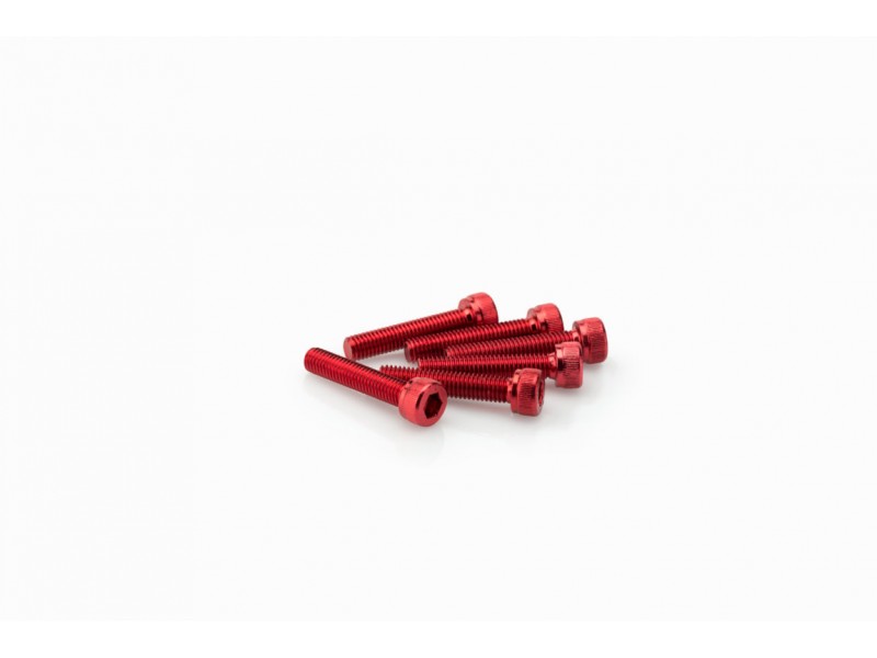 Screws PUIG ANODIZED 0185R Rosu M5 x 25mm (6pcs) Screws PUIG ANODIZED 0185R Rosu M5 x 25mm (6pcs)