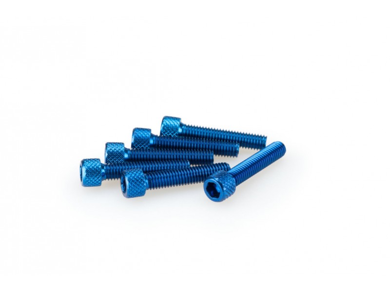 Screws PUIG ANODIZED 0258A Albastru M6 x 30mm (6pcs)