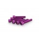 Screws PUIG ANODIZED 0258L violet M6 x 30mm (6pcs) Screws PUIG ANODIZED 0258L violet M6 x 30mm (6pcs)