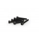 Screws PUIG ANODIZED 0258N Negru M6 x 30mm (6pcs)