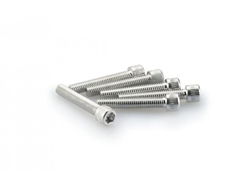 Screws PUIG ANODIZED 0346P argintiu M6 x 35mm (6pcs) Screws PUIG ANODIZED 0346P argintiu M6 x 35mm (6pcs)