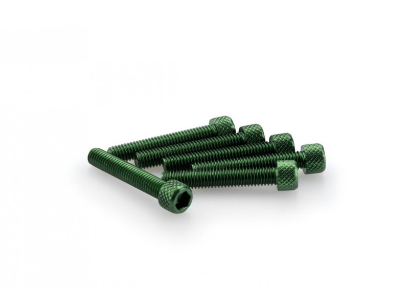 Screws PUIG ANODIZED 0346V verde M6 x 35mm (6pcs) Screws PUIG ANODIZED 0346V verde M6 x 35mm (6pcs)