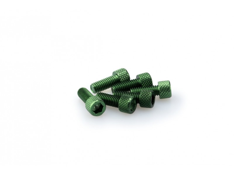 Screws PUIG ANODIZED 0363V verde M6 x 15mm (6pcs)