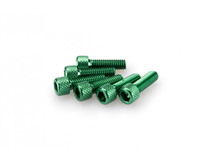 Screws PUIG ANODIZED 0364V verde M6 x 20mm (6pcs)