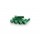 Screws PUIG ANODIZED 0364V verde M6 x 20mm (6pcs)