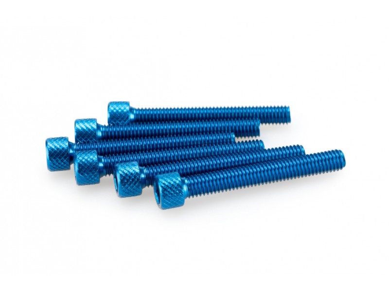 Screws PUIG ANODIZED 0370A Albastru M6 x 45mm (6pcs)