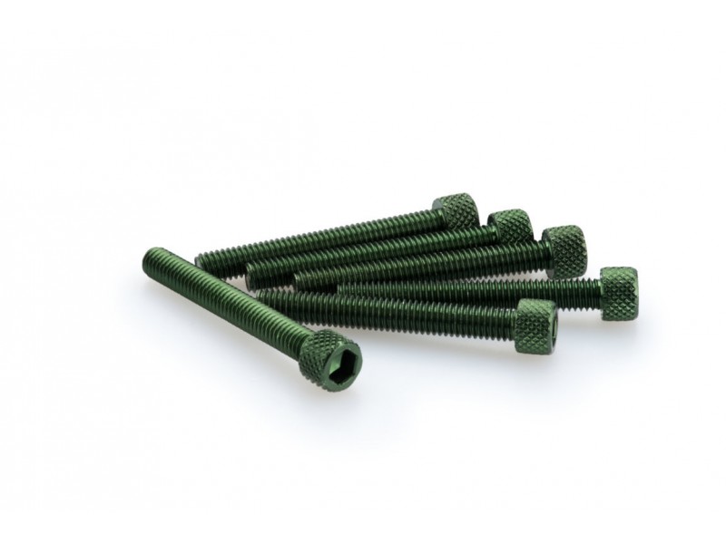 Screws PUIG ANODIZED 0370V verde M6 x 45mm (6pcs) Screws PUIG ANODIZED 0370V verde M6 x 45mm (6pcs)