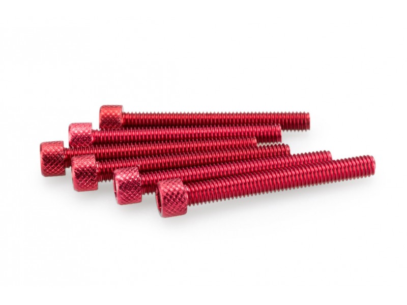 Screws PUIG ANODIZED 0421R Rosu M6 x 50mm (6pcs) Screws PUIG ANODIZED 0421R Rosu M6 x 50mm (6pcs)