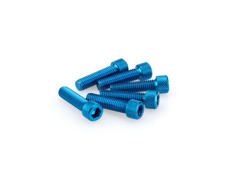 Screws PUIG ANODIZED 0473A Albastru M8 x 30mm (6pcs) Screws PUIG ANODIZED 0473A Albastru M8 x 30mm (6pcs)