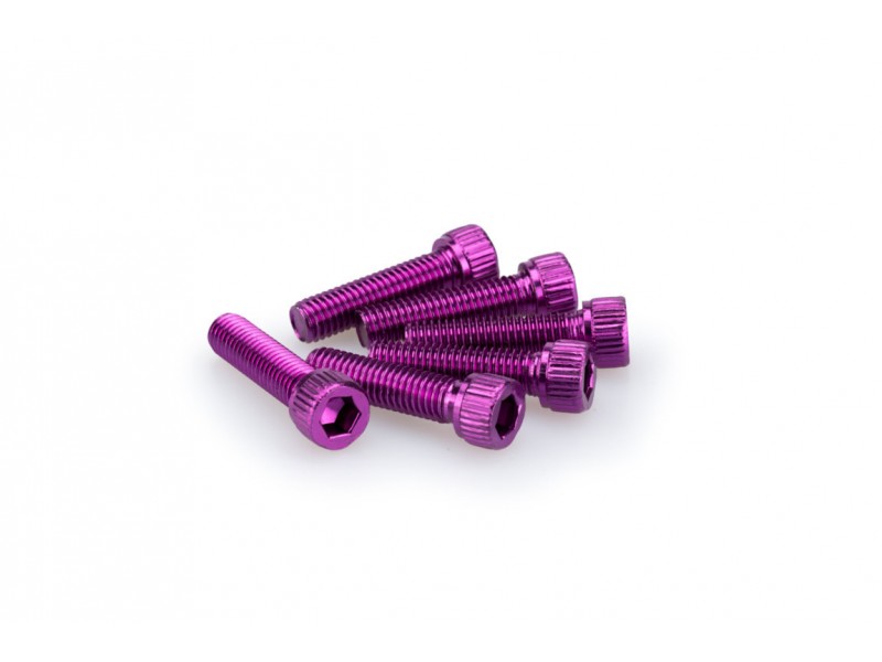 Screws PUIG ANODIZED 0473L violet M8 x 30mm (6pcs)