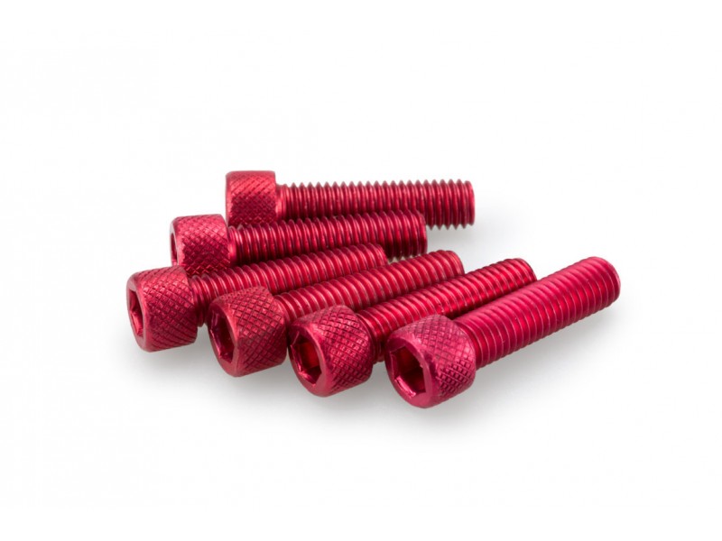 Screws PUIG ANODIZED 0473R Rosu M8 x 30mm (6pcs) Screws PUIG ANODIZED 0473R Rosu M8 x 30mm (6pcs)
