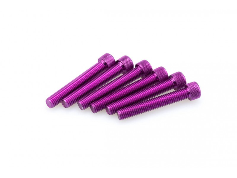 Screws PUIG ANODIZED 0524L violet M8 x 50mm (6pcs) Screws PUIG ANODIZED 0524L violet M8 x 50mm (6pcs)