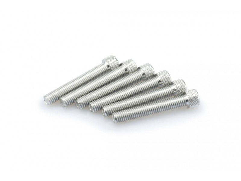 Screws PUIG ANODIZED 0524P argintiu M8 x 50mm (6pcs)