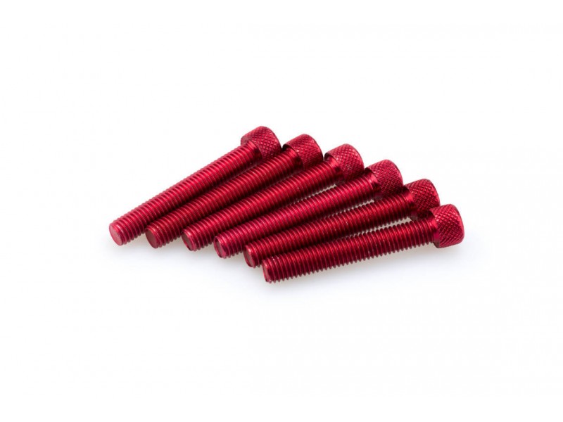 Screws PUIG ANODIZED 0524R Rosu M8 x 50mm (6pcs)