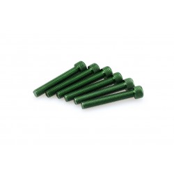 Screws PUIG ANODIZED 0524V verde M8 x 50mm (6pcs) Screws PUIG ANODIZED 0524V verde M8 x 50mm (6pcs)