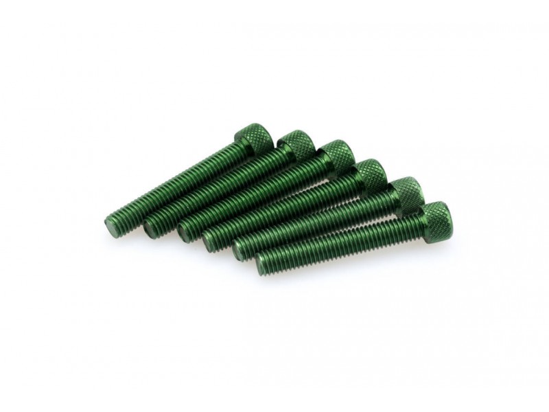 Screws PUIG ANODIZED 0524V verde M8 x 50mm (6pcs) Screws PUIG ANODIZED 0524V verde M8 x 50mm (6pcs)
