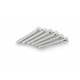 Screws PUIG ANODIZED 0540P argintiu M8 x 55mm (6pcs) Screws PUIG ANODIZED 0540P argintiu M8 x 55mm (6pcs)