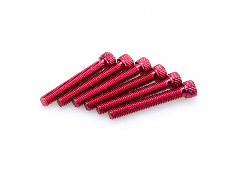 Screws PUIG ANODIZED 0540R Rosu M8 x 55mm (6pcs)