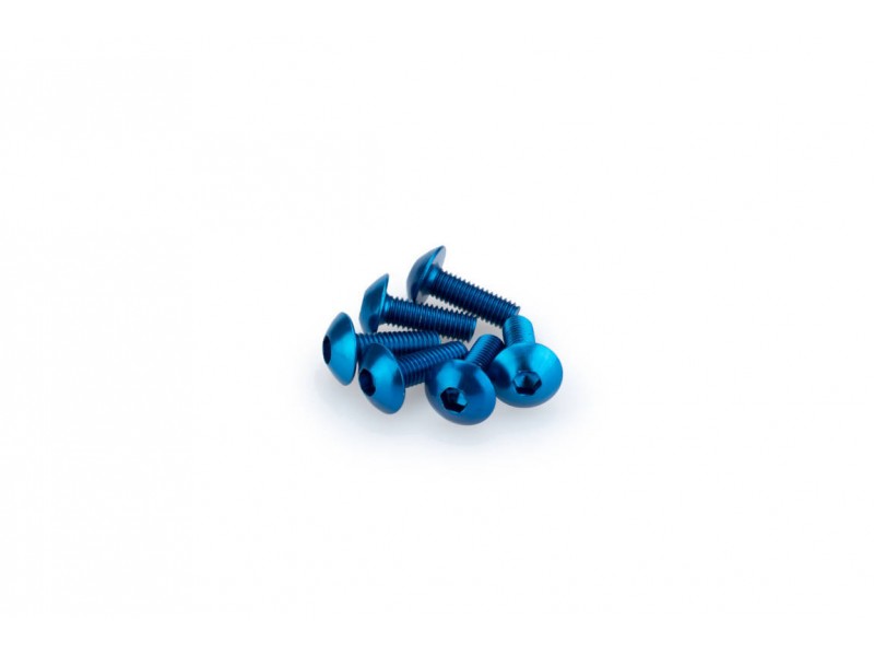 Screws PUIG ANODIZED 0543A Albastru M5 x 15mm (6pcs) Screws PUIG ANODIZED 0543A Albastru M5 x 15mm (6pcs)