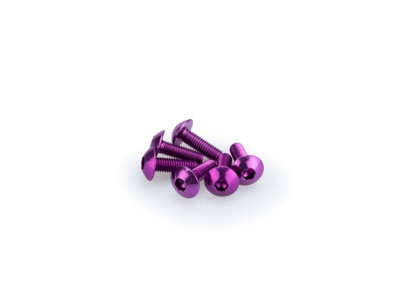 Screws PUIG ANODIZED 0543L violet M5 x 15mm (6pcs) Screws PUIG ANODIZED 0543L violet M5 x 15mm (6pcs)