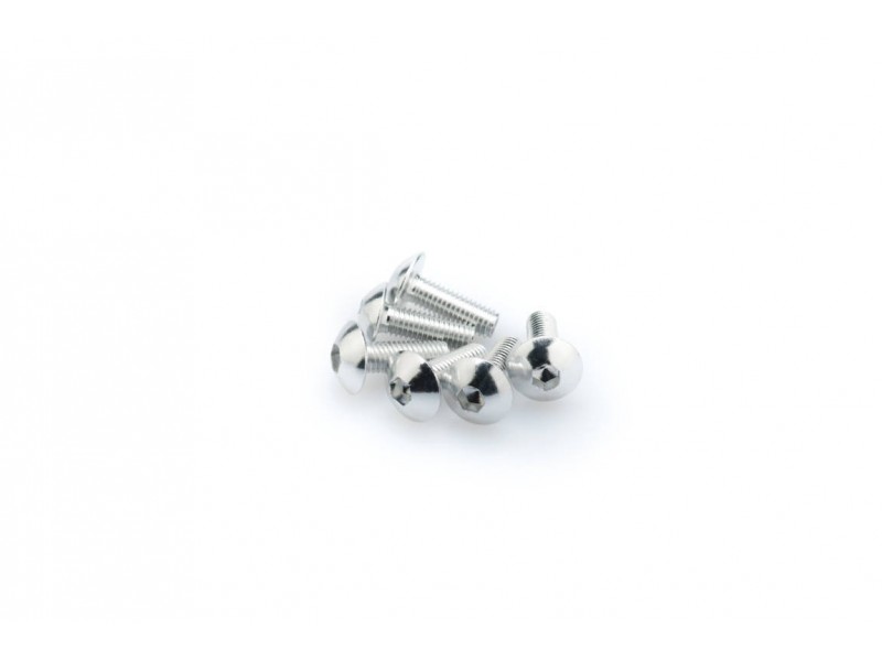 Screws PUIG ANODIZED 0543P argintiu M5 x 15mm (6pcs) Screws PUIG ANODIZED 0543P argintiu M5 x 15mm (6pcs)