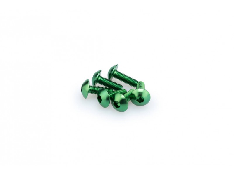 Screws PUIG ANODIZED 0543V verde M5 x 15mm (6pcs)