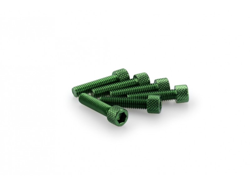 Screws PUIG ANODIZED 0544V verde M6 x 25mm (6pcs)