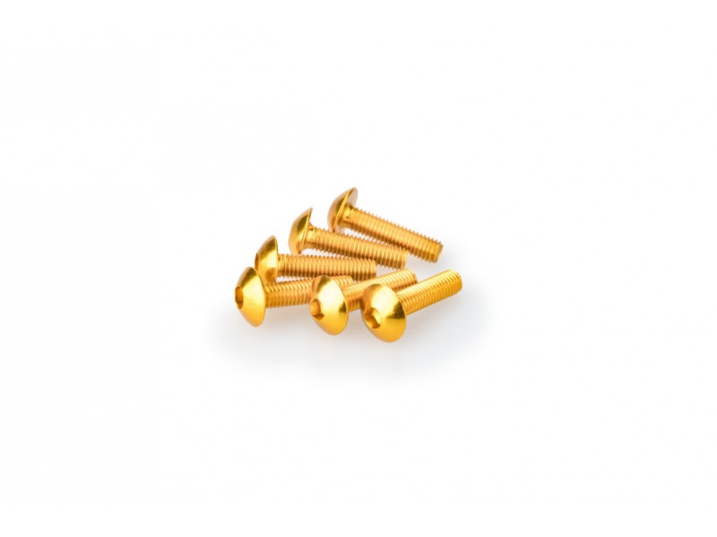 Screws PUIG ANODIZED 0550G galben M5 x 20mm (6pcs) Screws PUIG ANODIZED 0550G galben M5 x 20mm (6pcs)