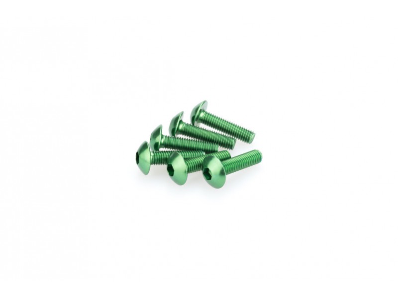 Screws PUIG ANODIZED 0550V verde M5 x 20mm (6pcs)